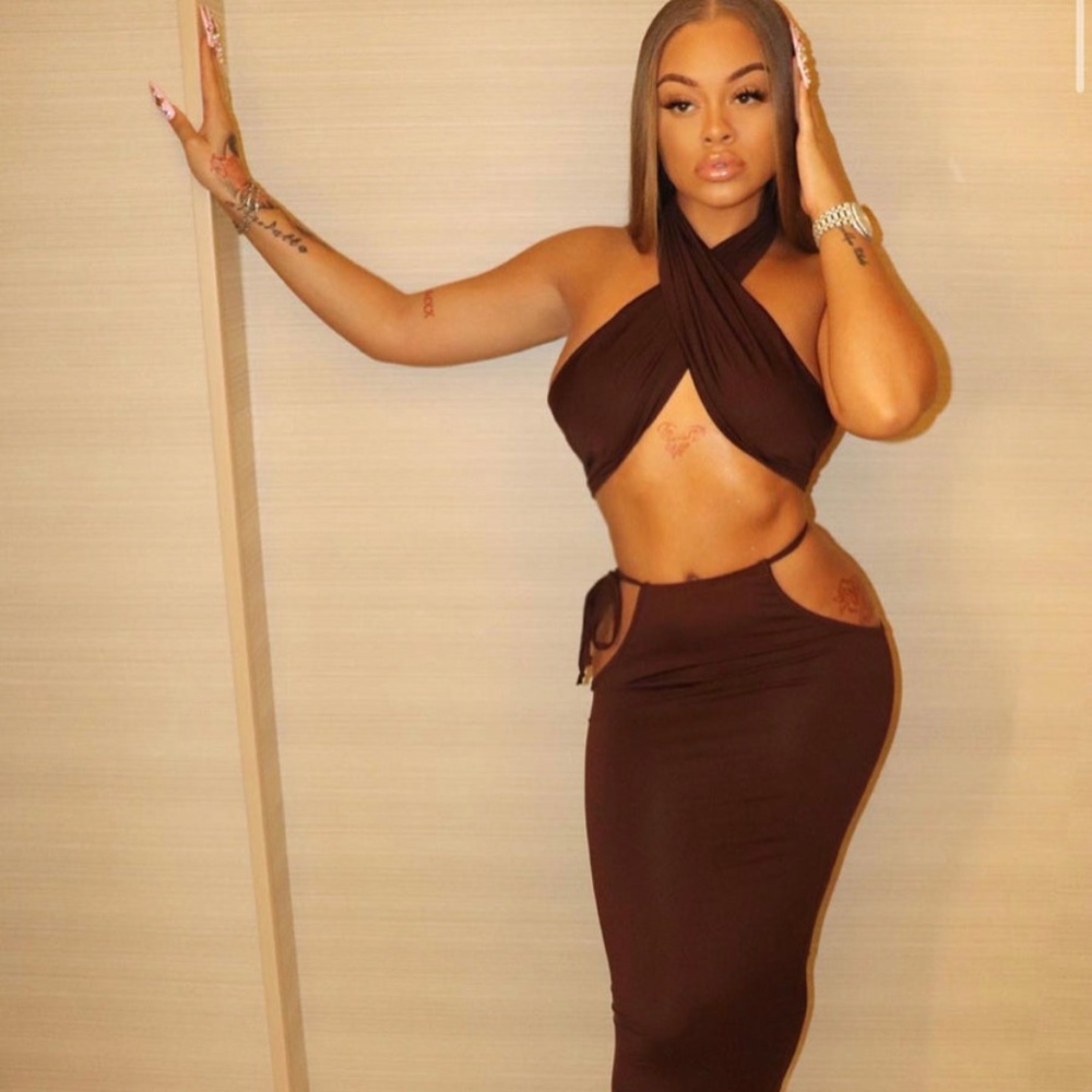 Brown Two Piece Set - ALGLIST